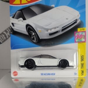 Hot Wheels '90 Acura NSX White Die-Cast Car